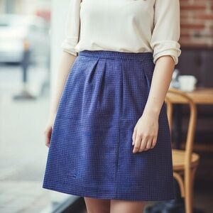 Russ Purple Houndstooth Pencil Skirt plus size 16